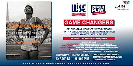 Game Changers, Presented by WISE LA and LA84 Foundation  primary image