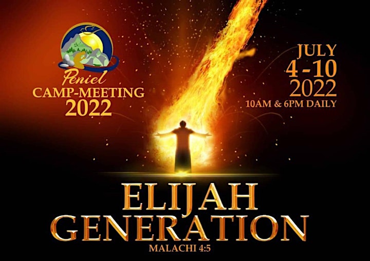 PENIEL CAMP-MEETING  2022.				  4th July 2022 to 10th July 2022 image