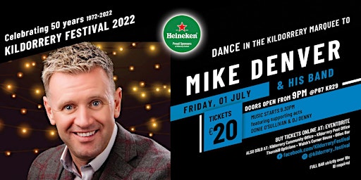 Kildorrery Festival 2022 presents MIKE DENVER & HIS BAND