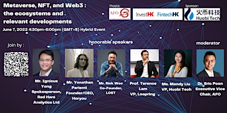 Metaverse, NFT, and Web 3: the ecosystems and relevant developments Tickets