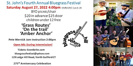 St John's 4th Annual Bluegrass Festival tickets