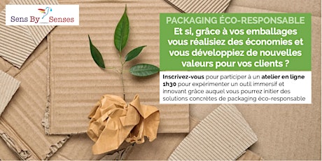 Atelier en ligne packaging éco-responsable billets
