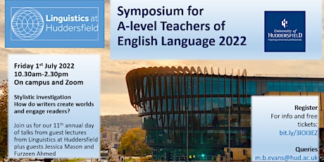 Symposium for A-level Teachers of English Language 2022 (On Campus/Online) tickets