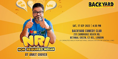 NRI (Non Required Indian) - Stand-up comedy by Ankit Grover tickets