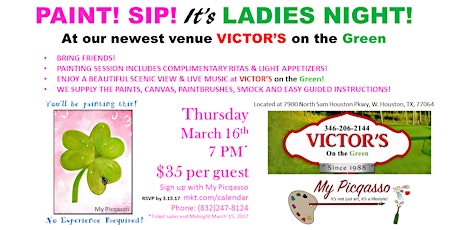 It's Ladies Nite! Sip and Paint, St Paddy primary image
