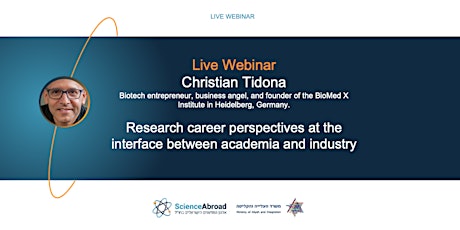 Research career perspectives at the interface between academia and Industry bilhetes