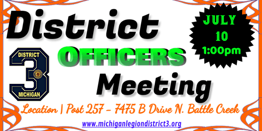 3rd District Officers Meeting
