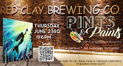 Pints & Paints at Red Clay Brewing
