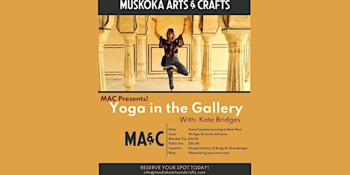 MAC Presents Yoga with Kate Bridges