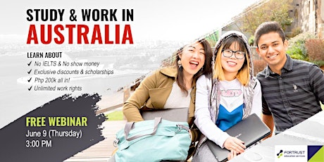 Study and Live in Australia with Fortrust PH (June 9, 3pm) tickets