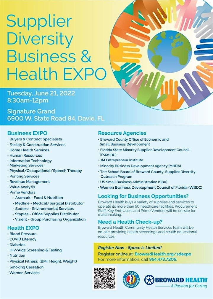 Broward Health Supplier Diversity Business & Health EXPO image