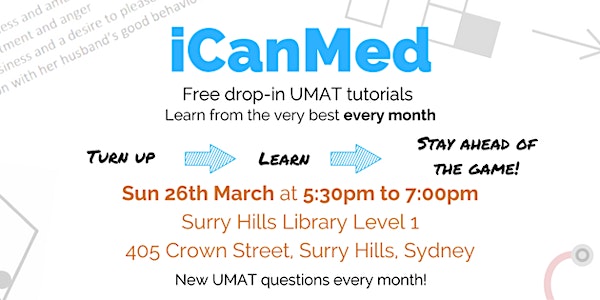 iCanMed: Free Monthly UMAT Workshop (26th March - Sydney)