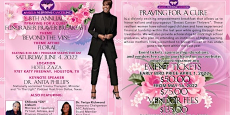 Angels Surviving Cancer  8th Annual "Praying for a Cure" -Prayer Breakfast primary image