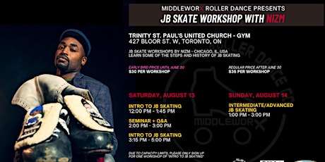 JB Skate Workshop with NIZM - Intro to JB Skating (Segment 1) - EARLYBIRD tickets