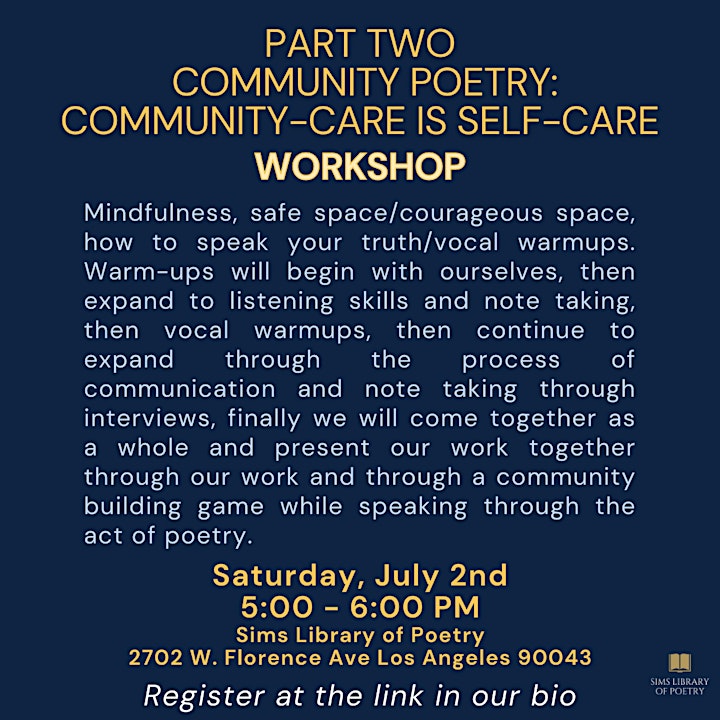 Community Poetry Workshop image
