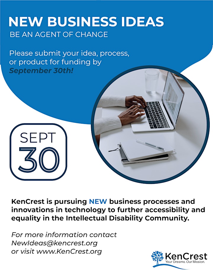 KenCrest New Business Ideas Grant Lunch & Learn Webinar —August  2022 image