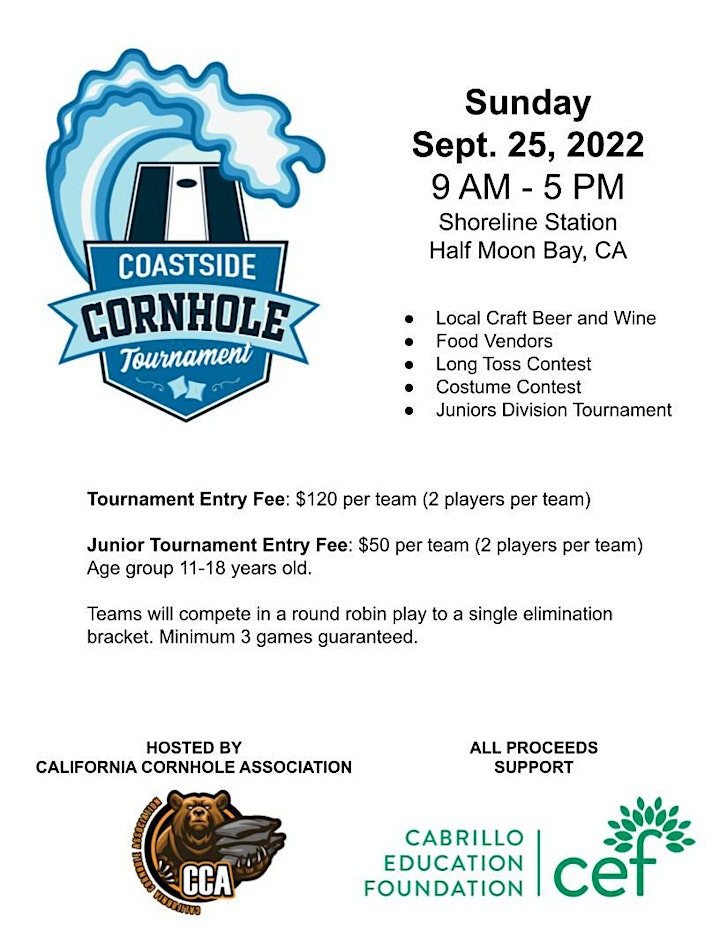 4th Annual Coastside Cornhole Tournament image