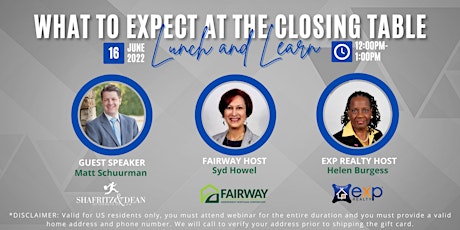 What to Expect at the Closing Table: Lunch and Learn! tickets