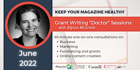 Imagem principal do evento Keep Your Magazine Healthy: Grant Writing "Doctor" Sessions