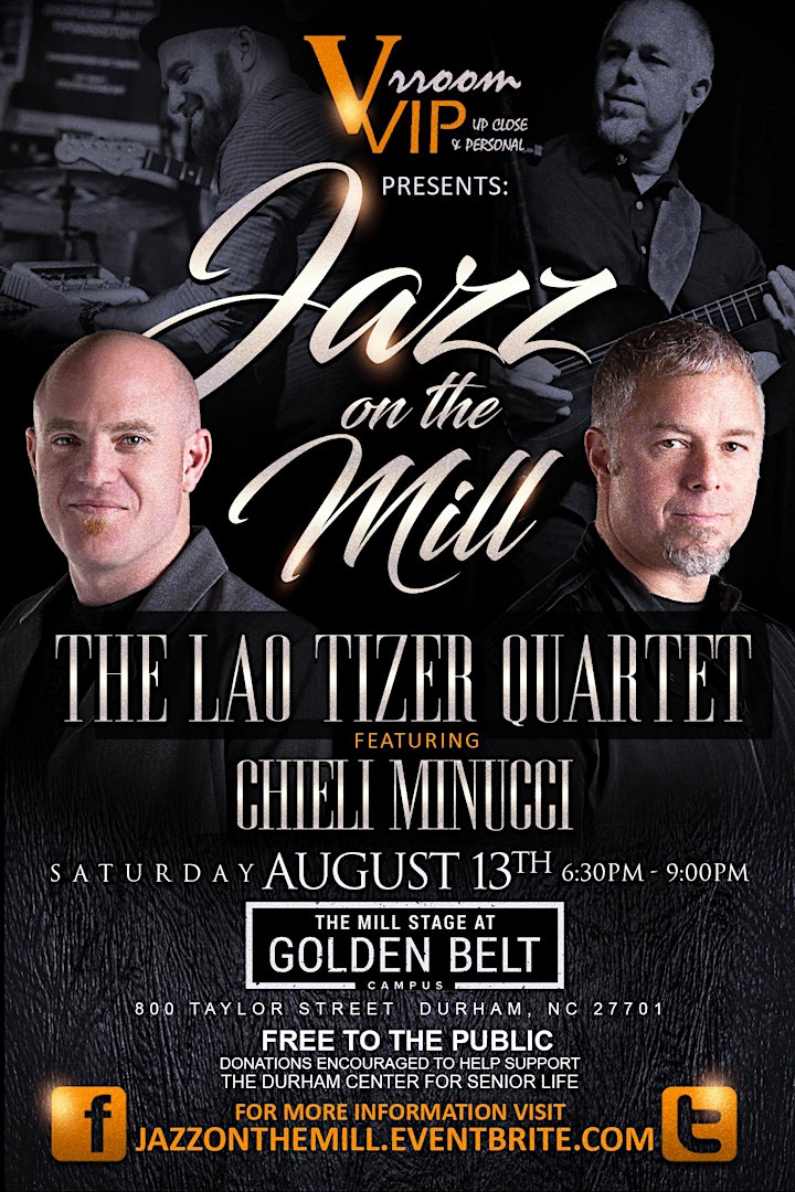 JAZZ on the Mill: The Lao Tizer Quartet featuring Chieli Minucci image
