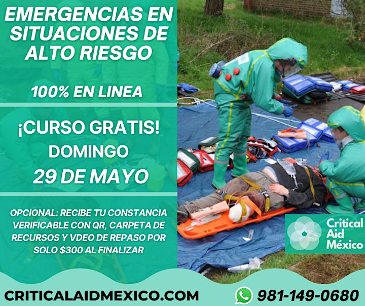 Imagen de EMERGENCIAS EN SITUACIONES DE ALTO RIESGO - CURSO GRATIS