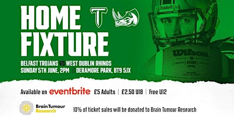 Belfast Trojans Home Game 2022 tickets
