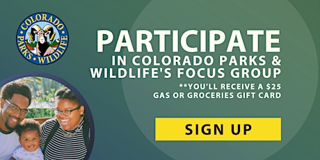 Colorado Parks and Wildlife Focus Group: Aurora tickets