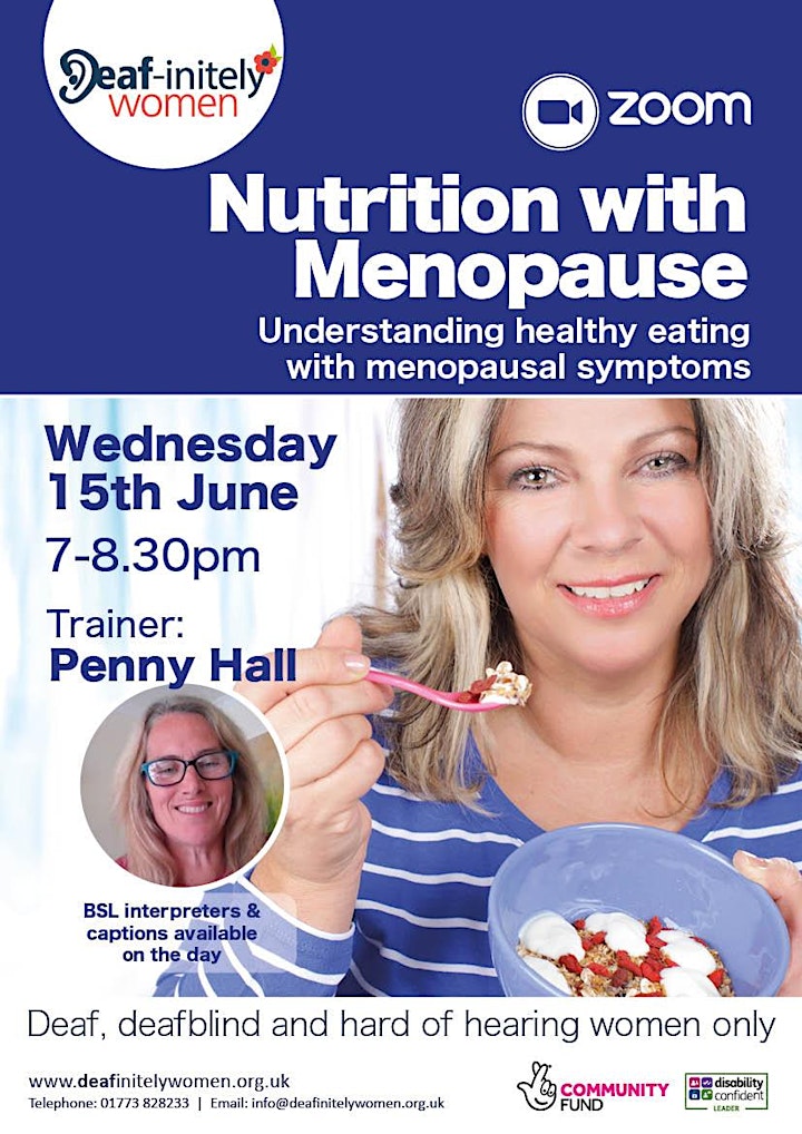 Nutrition with Menopause - Penny Hall image