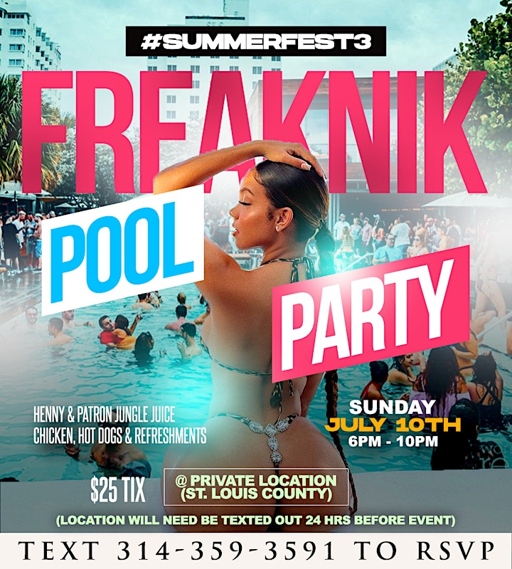 SUMMERFEST 3 POOL PARTY || #Freaknik || SUNDAY JULY 10 image
