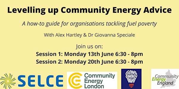 Levelling up Community Energy Advice 1/2
