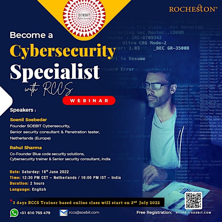 Become a Certified Cybersecurity Specialist with RCCS image
