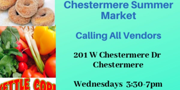 Chestermere 7th Annual weekly summer market