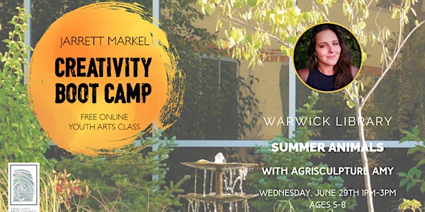 Jarrett Markel Creativity Boot Camp - SUMMER ANIMALS Ages 5-8