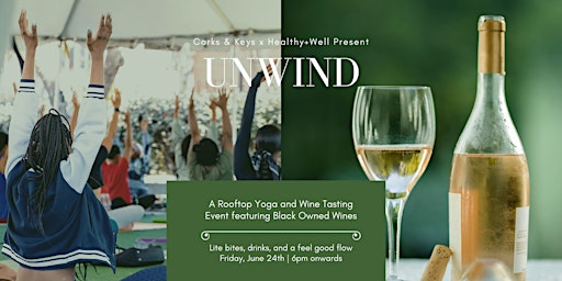 UNWIND | Rooftop Yoga & Wine Tasting Event primary image