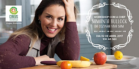 Imagem principal do evento WS com a CHEF Samanta Bullock da Cozinha Viva Sam