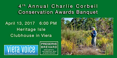 Fourth Annual Charlie Corbeil Conservation Awards Banquet primary image