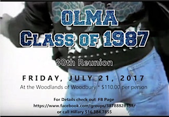 OLMA Class of 1987 - 30th Reunion primary image