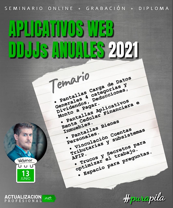 Imagen de *Grabación -  APLICATIVOS WEB DDJJs ANUALES 2021