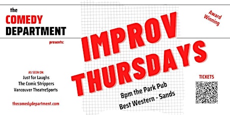 Improv Thursdays at The Park Pub - Award Winning Comedy