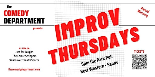 Improv Thursdays at The Park Pub - Award Winning Comedy