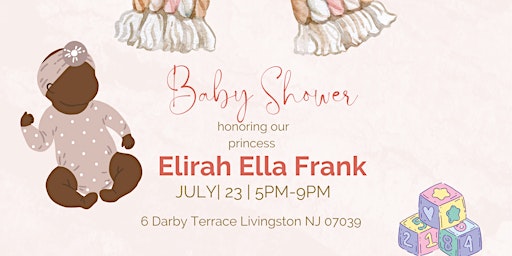 Celebrating our new addition to the family, princess “Elirah Ella Frank”