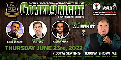 Comedy Night starring Al Ernst with Nadeem Awad, Dan Long and David Sadman