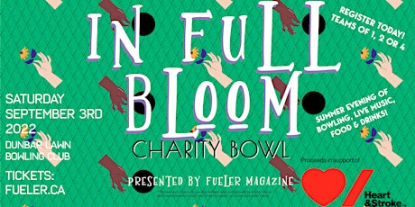 IN FULL BLOOM - A Summer's Evening, Charity lawn bowling tournament tickets