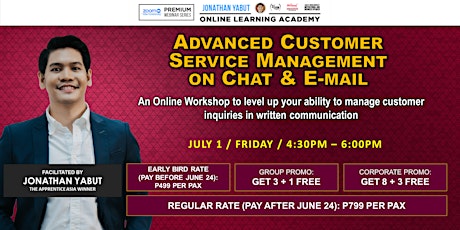 Advanced Customer Service Management on Chat & E-Mail biglietti