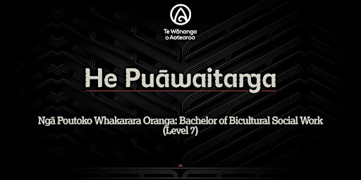 Ngā Poutoko Whakarara Oranga: Bachelor of Bicultural Social Work (Level 7)