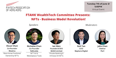FTAHK WealthTech Committee Presents: NFTs - Business Model Revolution! primary image