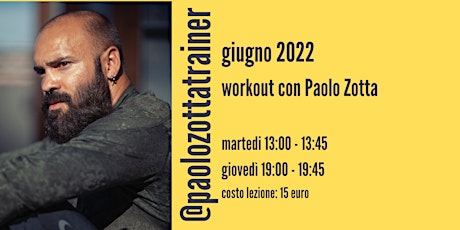 Immagine principale di Workout con Paolo Zotta 