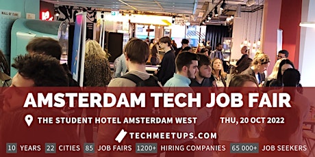 Amsterdam Tech Job Fair Autumn 2022 tickets