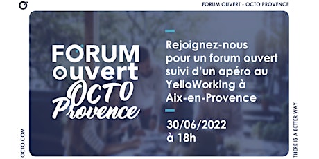 Forum ouvert OCTO Provence tickets