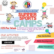 Week 5 (1 - 4 August) Mixed Sports Camp Corduff Sports Centre (8yrs-12yrs) tickets